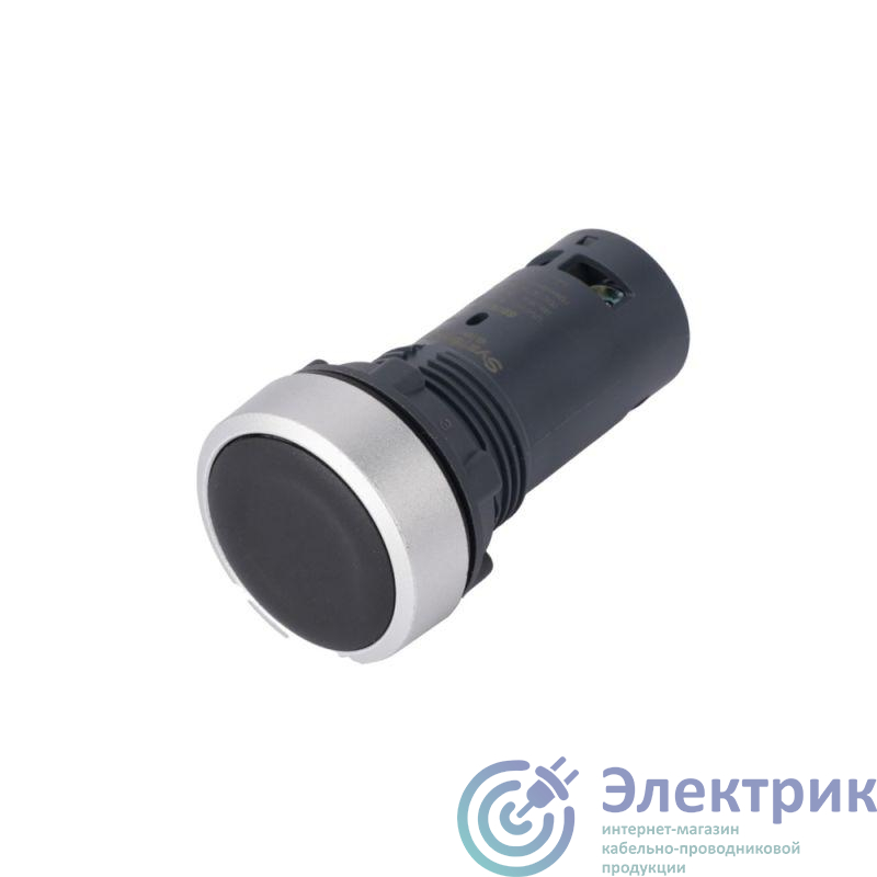 SB7EA21 | Кнопка моноблочная SB7 22мм с возвратом металл 1НО IP65 черн. SE