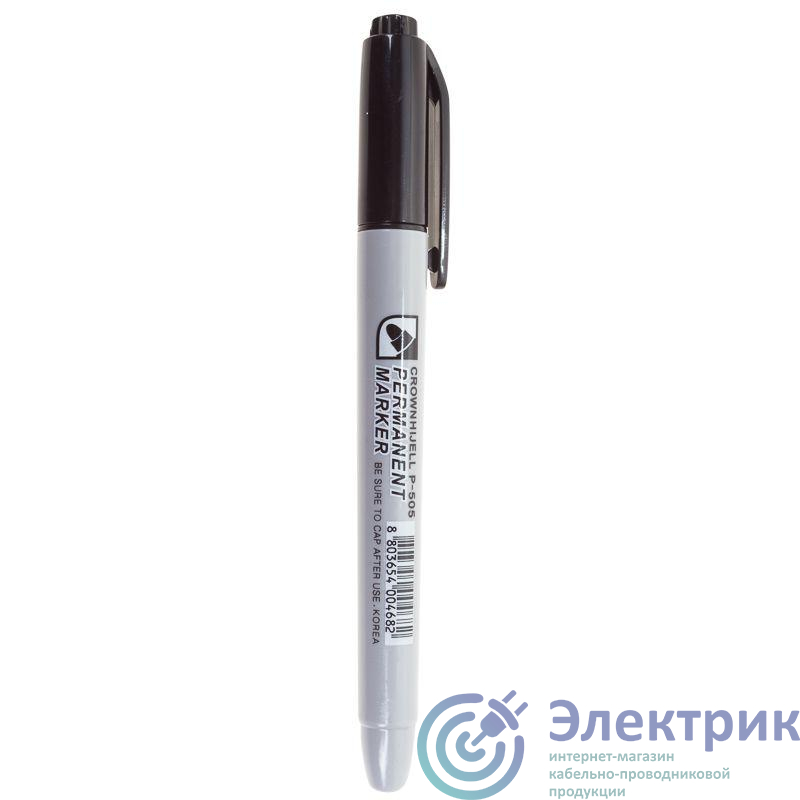 08-8201 | Маркер перманентный "Multi Marker Slim" 2мм пулевидный черн. Crown