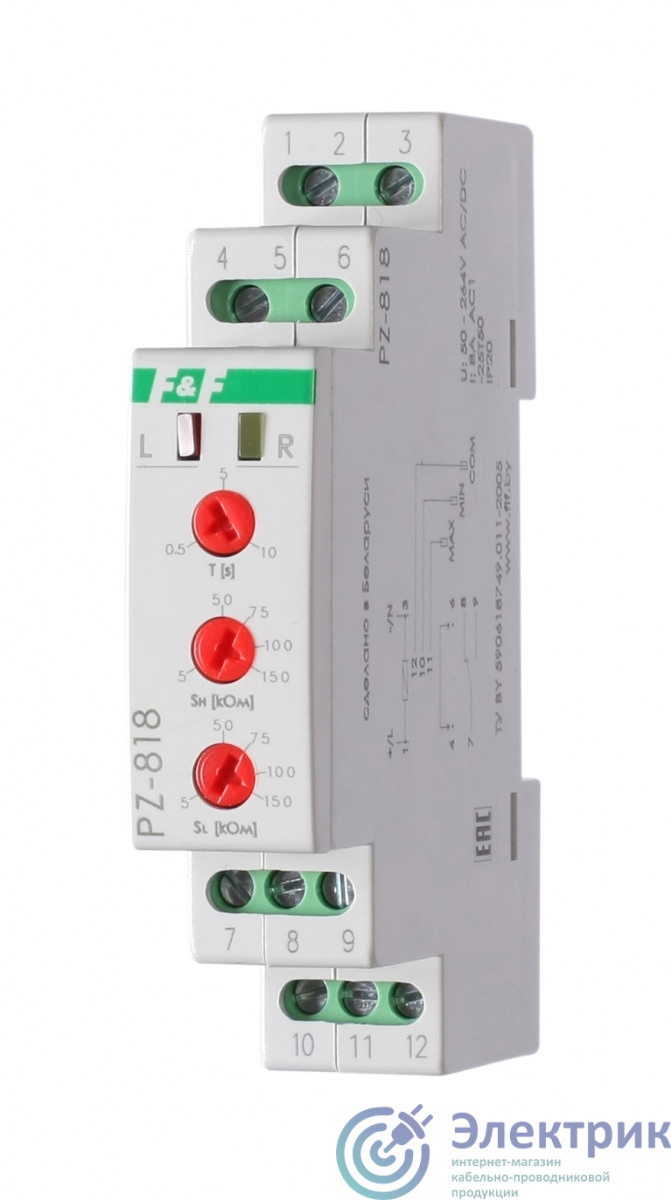 Реле контроля PZ-818 уровня жидкости без датчиков