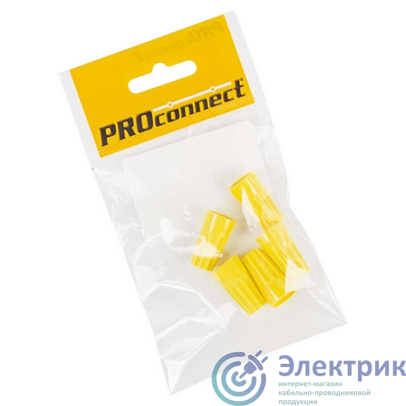 Зажим соединительный изолирующий "СИЗ-4" 1.5-9.5кв.мм желт. (уп.5шт) PROCONNECT 07-5214-5-9