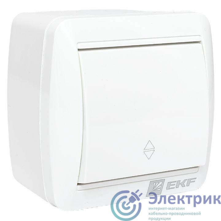 Переключатель проходной 1-кл ОП Владивосток 10А IP54 EKF EQR16-025-30-54