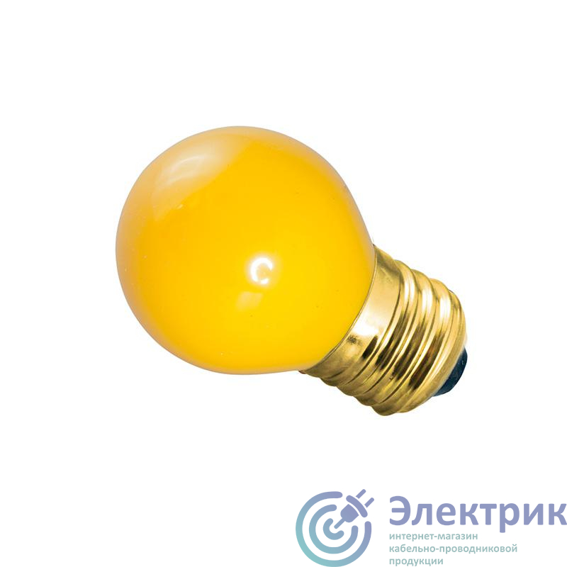 Лампа накаливания BL 10Вт E27 желт. NEON-NIGHT 401-111