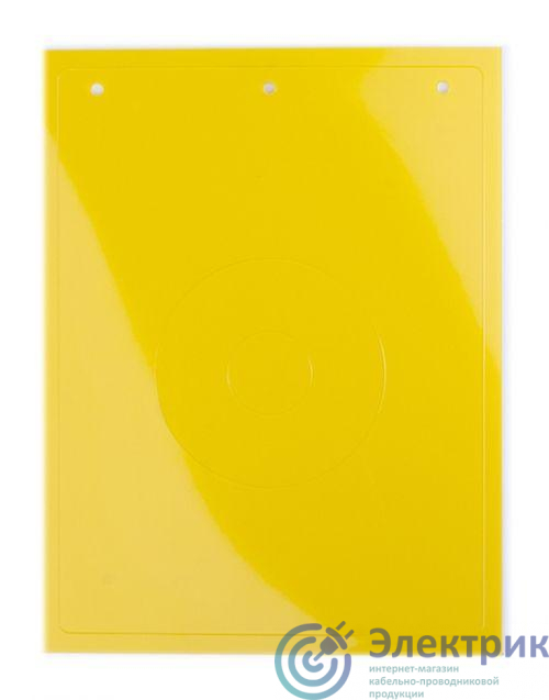 Табличка полужесткая для маркировки кнопок аварийного останова ПВХ желт. (уп.10шт) DKC TAEM062Y