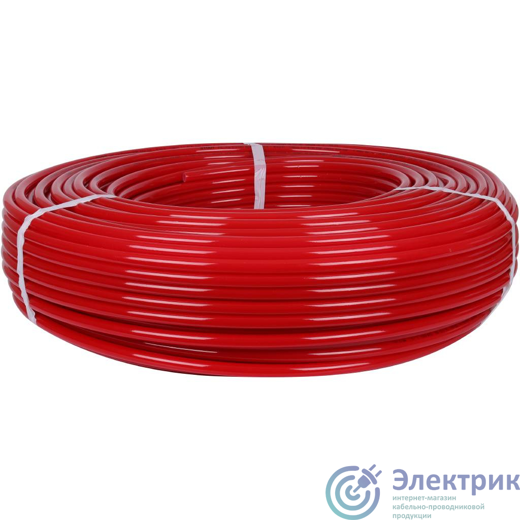 Труба из сшитого полиэтилена PEX-a EVOH 16х2,0 бухта 100м, красная