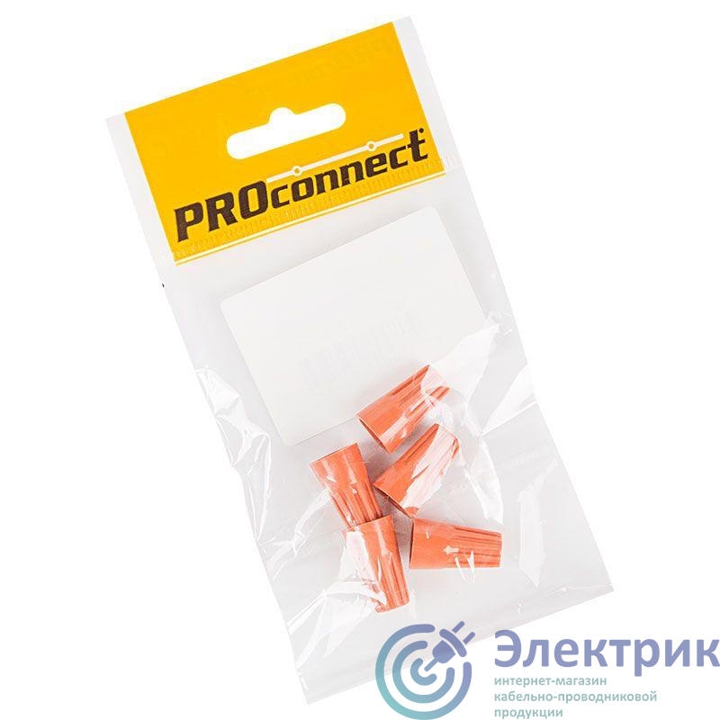 Зажим соединительный изолирующий оранж. (1.5 до 6.0кв.мм) СИЗ-3 (уп.5шт) PROCONNECT 07-5213-5-9