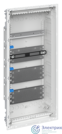 Шкаф мультимедийный с дверью с вентиляционными отверстиями и DIN-рейкой 3 ряда без розетки ABB 2CPX031455R9999