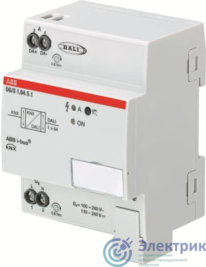 Контроллер освещения DG/S1.64.5.1 DALI 1 канал ABB 2CDG110273R0011