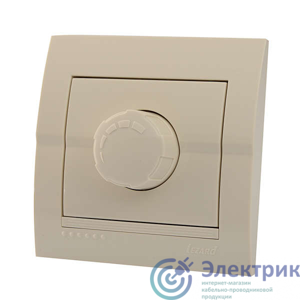 Светорегулятор СП 800Вт Deriy крем./крем. LEZARD 702-0303-115