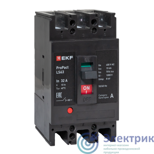 Фото EKF mccb-63-15-3-32-ls