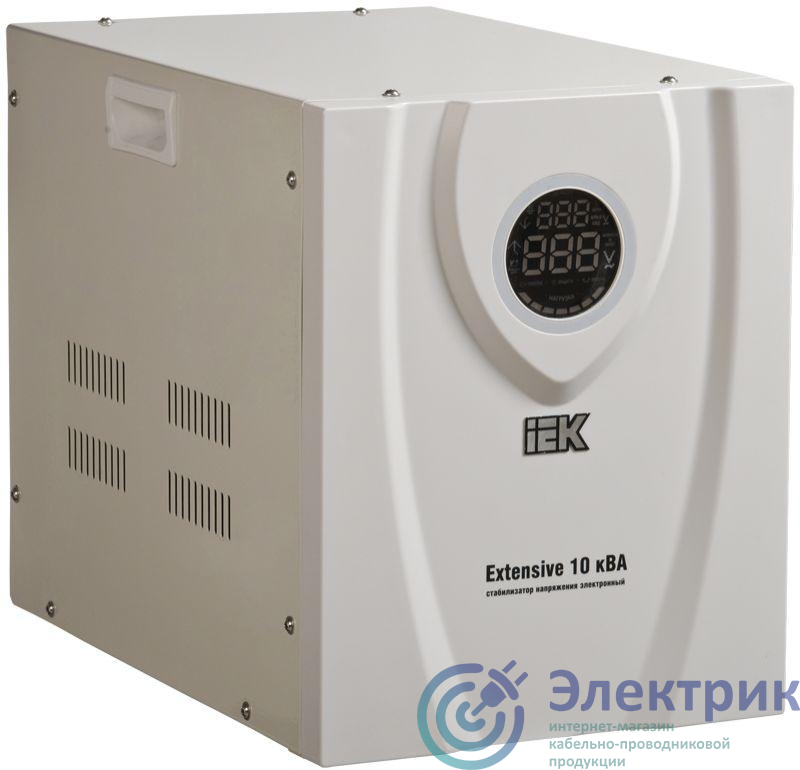 Стабилизатор напряжения Extensive 10кВА переносной IEK IVS23-1-10000