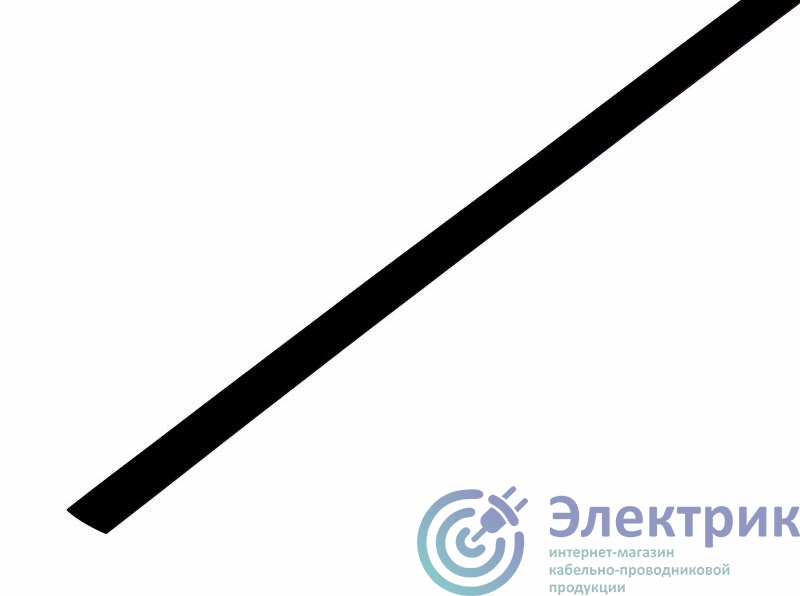 Трубка термоусадочная 4.0/2.0 1м черн. Rexant 20-4006