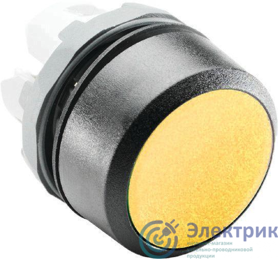Кнопка MP1-10Y без фикс. без подсветки желт. (только корпус) ABB 1SFA611100R1003