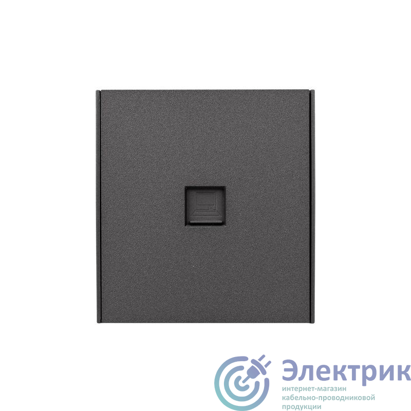 KR-78-0724-6 | Розетка компьютерная СП STRONG MIELE RJ45 кат.6 графит Kranz 