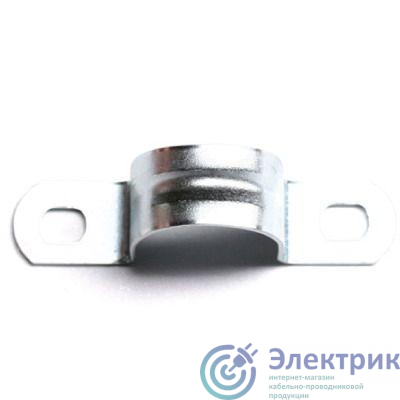 Скоба крепежная двухлапковая d19-20мм метал. оцинк. (уп.300шт) DKC 53355R