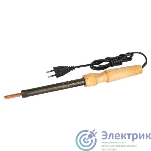Б0061033 | Паяльник ЭПЦН с деревянной рукояткой 230В 80Вт Россия Эра