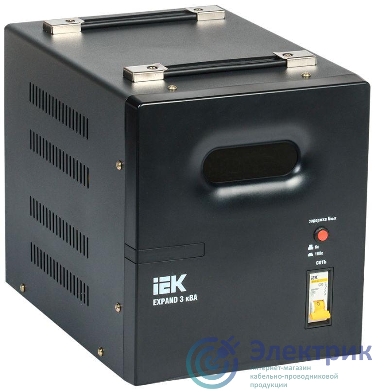 Стабилизатор напряжения 1ф 3кВА EXPAND переносной IEK IVS21-1-003-11