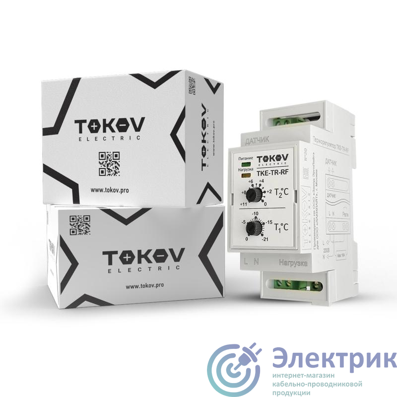 Терморегулятор механический для систем антиобледенения на DIN-рейку Tokov Electric TKE-TR-RF