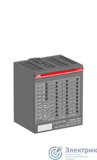 Модуль интерфейсный 8DI/8DO/4AI/2AO CI581-CN ABB 1SAP228100R0001