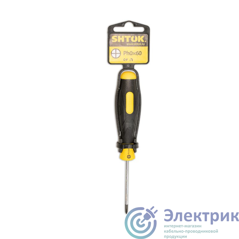 376323 | Отвертка РН 0х60мм (09106) SHTOK