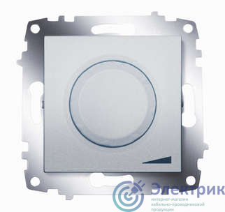 Механизм светорегулятора поворотного Cosmo 800Вт с подсветкой алюм. ABB 619-011000-192