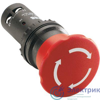 1SFA619550R1051 | Кнопка аварийной остановки CE4T-10R-02 с фиксацией 2НЗ; отпускание поворотом 40мм ABB